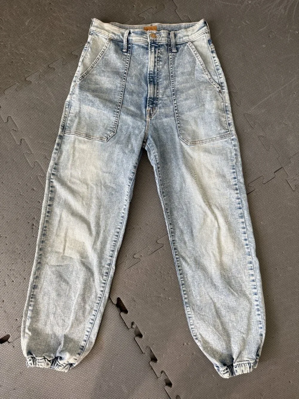 MOTHER THe Rapper Patch  - Springy Ankle Wash- Size 28 - Picture 9 of 12
